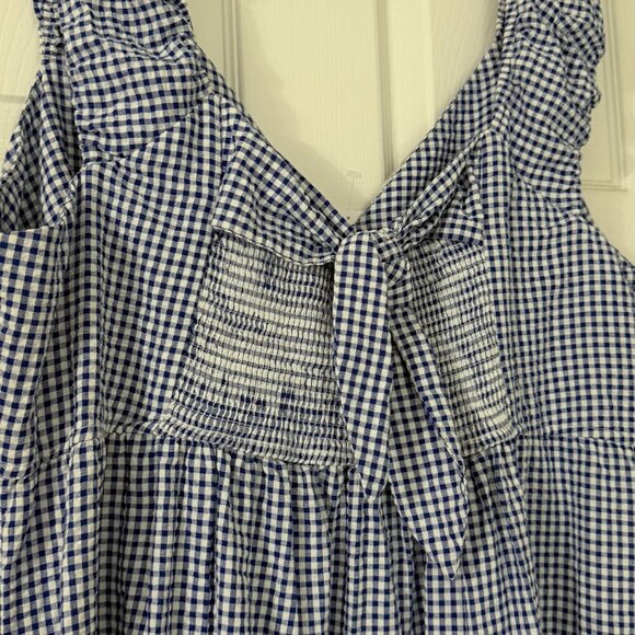 Old Navy Tiered Seersucker All-Day Maxi Dress Size 3X - Picture 6 of 10